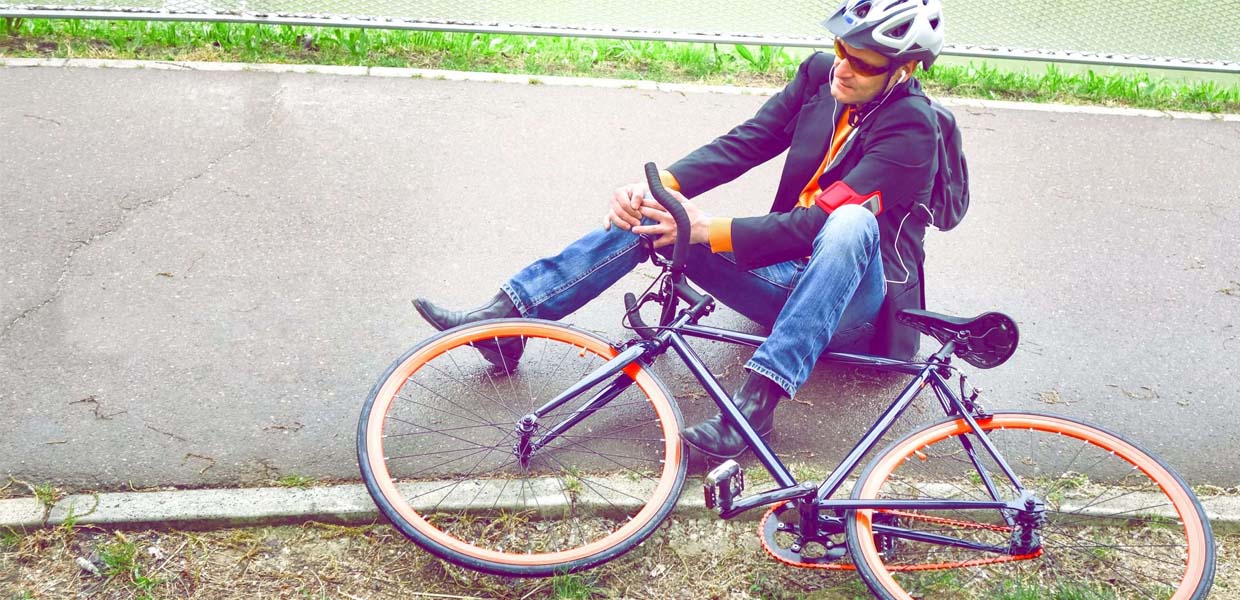 man who needs to call a tacoma bicycle accident attorney